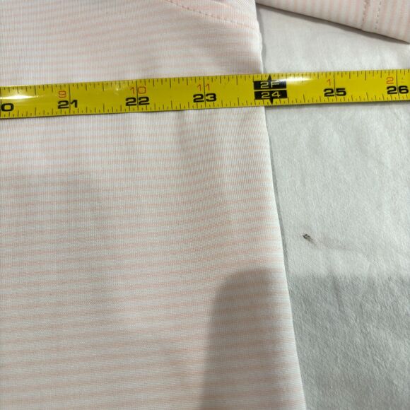 Under Armour Polo Shirt Men's Size XL Pink Striped Short Sleeve Performance polo - Picture 4 of 8